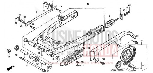BRAS OSCILLANT VT125CX de 1999